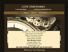 Tablet Screenshot of cotetimeworks.com